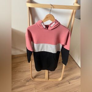 Kids Casual Hoodie - Pink, Gray, and Black